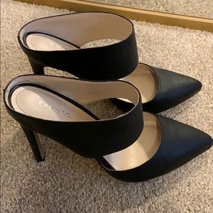 Express Black Mule Style Heels